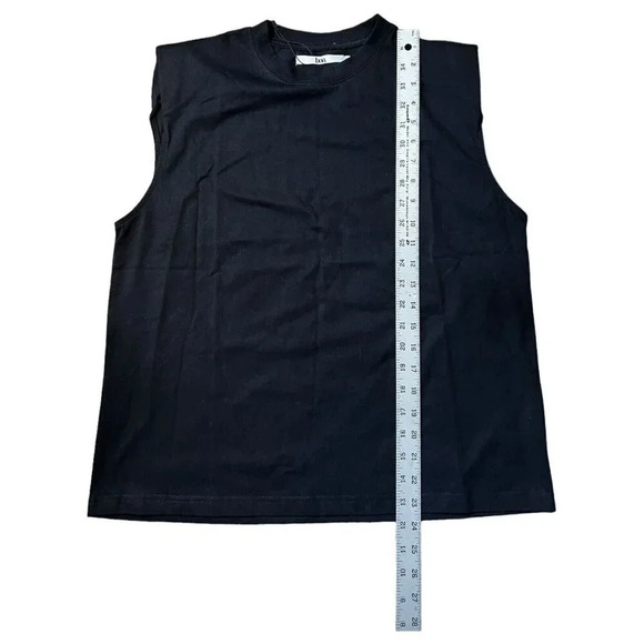 boa. Because Of Alice Black Sleeveless Shoulder Pad Basic Tank Top Shirt Size XS - Picture 5 of 5
